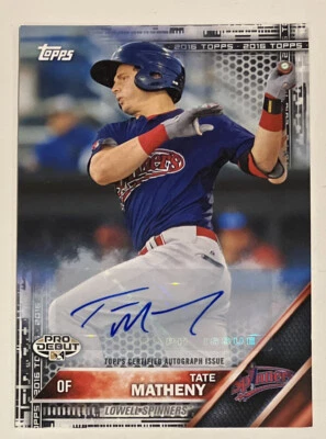 True 1/1 2016 Topps Pro Debut Black Auto 1/1 Tate Matheny #32 - Image 1 of 2