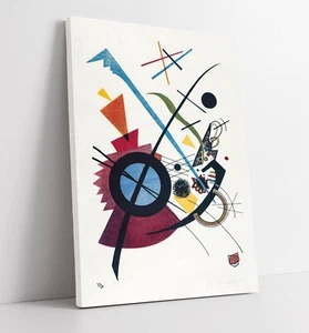 WASSILY KANDINSKY "VIOLET" ABSTRACT BAUHAUS -DEEP FRAMED CANVAS WALL ART PRINT - Picture 1 of 2