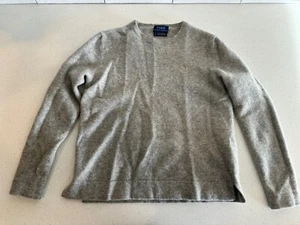 Polo Ralph Lauren Boys Wool Cashmere Sweater size Small Grey Winter Christmas - Picture 1 of 7