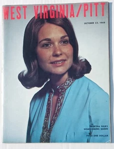 Vintage 25. Oktober 1969 West Virginia vs Pitt Football Programm Wvu 49 Pitt 18 - Bild 1 von 2