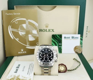 ROLEX - 40mm 18kt White Gold DAYTONA Black Diamond Dial 116509 - SANT BLANC - Picture 1 of 7