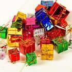 36x Kolorowe małe pudełka upominkowe Choinka Wiszący wisiorek Boże Narodzenie Dekoracja Ornament