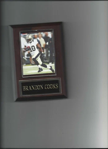 BRANDON COOKS PLAQUE NEW ORLEANS SAINTS FOOTBALL NFL Cover