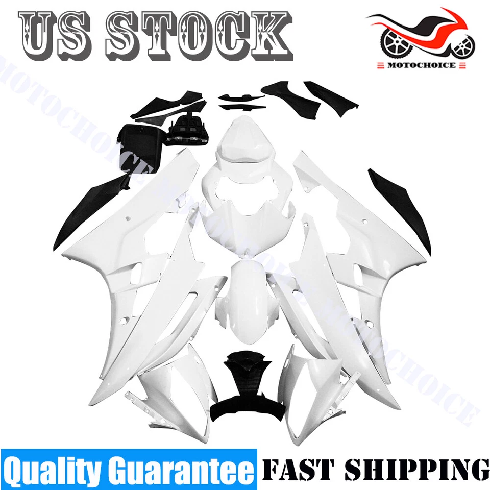 Fairings Kit For YAMAHA YZF R6 2006 2007 R6 Unpainted ABS Injection Bodywork Set Foto 1 de 4