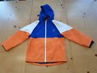 NEXT Boy's Blue White Orange Rainmac Hooded Jacket Size 5 - 6 Years - New