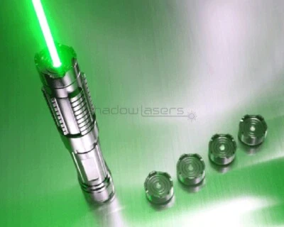 GX6-A 520nm grüner Laserpointer sichtbarer Strahl Laserstrahl & 5 Sternkappen 1mW UK - Bild 1 von 4