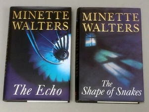 THE ECHO & SHAPE OF SNAKES - Minette Walters (1997 / 2000) 2xSIGNED 1st Editions - Picture 1 of 12