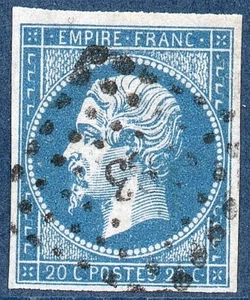 TIMBRE N° 14A OBLITERE LOSANGE - 4 MARGES REGULIERES - PHOTO CONTRACTUELLE - #15 - Photo 1/1