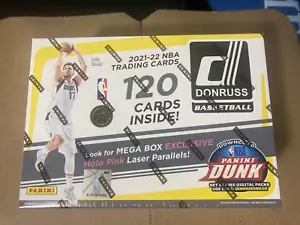 NEW 2021-22 Panini Donruss NBA Basketball MEGA BOX 120 Cards EXCLUSIVE HOLO PINK - Picture 1 of 2