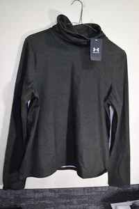 Under Armour ColdGear THICK Funnel Turtle Neck Camo Shirt WOMENS L Olive Green - Picture 1 of 15
