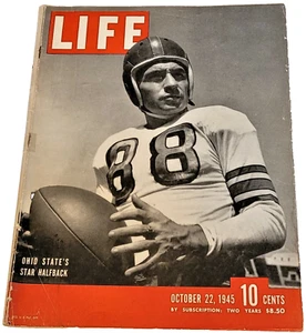 October 22, 1945 LIFE Magazine Ohio Football, FREE S/H Oct. 10 19 20 21 23 Ads - Picture 1 of 11