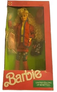 Vintage 90’s Barbie United Colors of Benetton Doll 1990 Mattel No. 9404 NIB - Picture 1 of 4