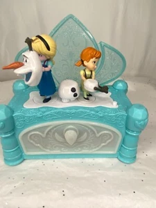 FROZEN Musical Jewelry Box "Do You Want to Build a SNOWMAN" Sings Animated WORKS - Picture 1 of 10