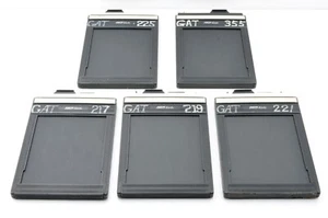 [Excelente] Juego de 5 soportes de película de doble cara Fidelity Elite 4x5 de Japón #884 - Imagen 1 de 5