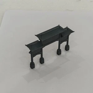 Accesorio de vía de ferrocarril militar escala 1/87 HO accesorios arco conmemorativo chino - Imagen 1 de 2