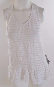 Neu mit Etikett Element Tulsa DAMEN-TANKTOP $ 45 M weiß gestreift Racerback  - Bild 1 von 5