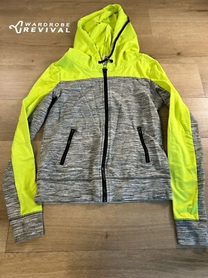 Victoria’s Secret PINK Windbreaker Size XS-S Neon Yellow/Grey — 第 1/4 张图片