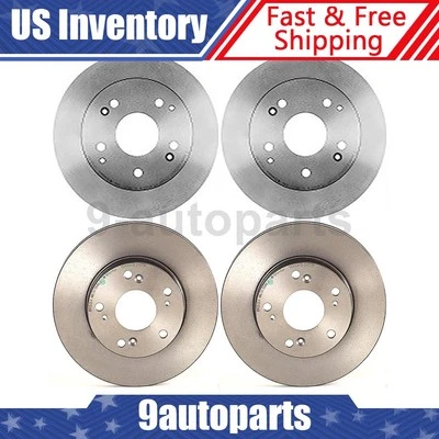 Rotores de freio a disco dianteiro traseiro Brembo OE para 2002 2003 2004 2005 2006 Acura RSX - Imagem 1 de 4