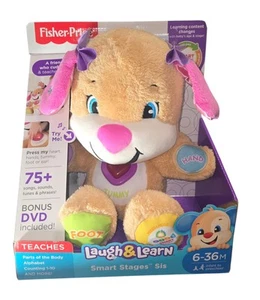 Fisher-Price Lachen und Lernen ABC Smart Stages Schwester Welpe interaktiv Plüsch funktioniert - Bild 1 von 4