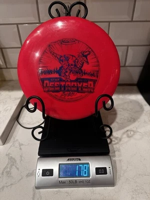 Innova Star Destroyer Ricky Wysocki 2x Raptor Red Disc Golf Driver No Ink - Image 1 of 2