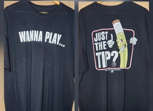 Camiseta De Billar Divertida 8 Bolas Pool Quiero Jugar Just The Tip Cue Stick Rara De Colección - Imagen 1 de 9
