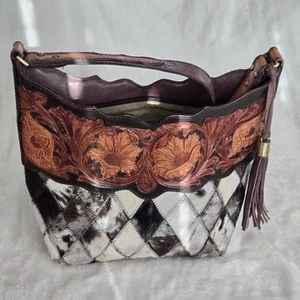 Bolso de mano occidental AD American Darling Hobo de cuero genuino mecanizado a mano - Imagen 1 de 13