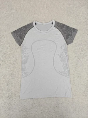 Camisa Lululemon Mujer 10 Gris Swiftly Tech Manga Corta Sin Costuras Correr Foto 1 de 4
