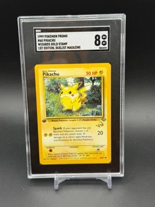 Pokemon Jungle 1999 primera edición Pikachu Wizard sello duelista promoción SGC 8 - Imagen 1 de 2
