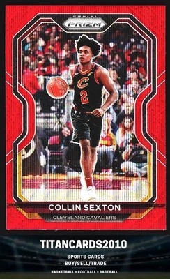 Collin Sexton 2020-21 Panini Prizm Red Wave Prizm Cleveland Cavaliers #225 - Image 1 of 2