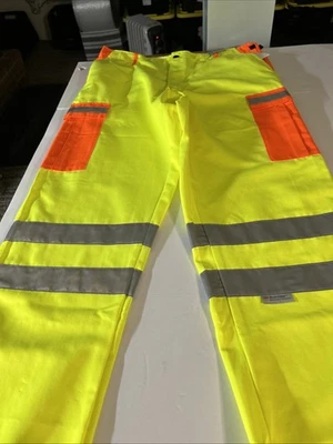 Calça de visibilidade BDU HI tamanho GG. Bolsos na parte de trás e pernas. - Imagem 1 de 4