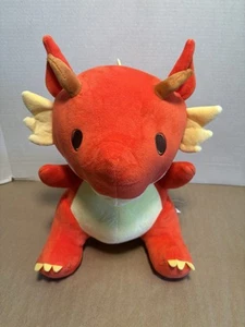 Fukuya roter Drache XL Plüsch 12 Zoll - 14 Zoll selten neu mit Etikett - Bild 1 von 5