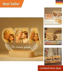 Beleuchteter Personalisiertes Geschenk für Oma - Zum Geburtstag oder Muttertag - Bild 1 von 9
