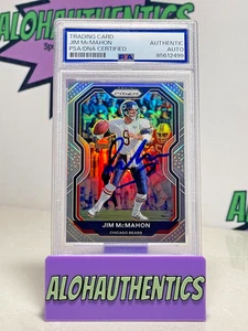 JIM MCMAHON SIGNED 2020 PRIZM SILVER CARD PSA AUTO CHICAGO BEARS - Picture 1 of 2