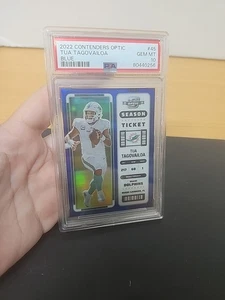 2021 Nfl Tua Tagovailoa Blue Miami Dolphins Professionally Graded - Bild 1 von 7