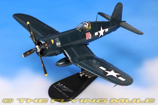 Hobby Master 1:48 F4U Corsair USMC VMF-222 Flying Deuces Kenneth Walsh White 13 - Image 1 of 4
