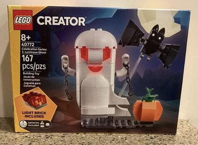 LEGO 40772 -Halloween -Celebration Series: 3 Luminous Ghost - 2025 -NEW & Sealed - Image 1 of 4