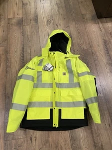 Carhartt High-Visibility Storm Defender Heavy Weight Class 3 Jacket Men Size M - Picture 1 of 6