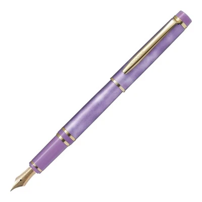 Pilot GranSe Marble Violet Fountain Pen 14K M Nib New - Image 1 of 2