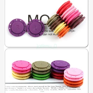 5Set Magnetic Snap Fasteners Clasps Closures Button Coat Purse Bag Sewing DIY - Picture 1 of 32