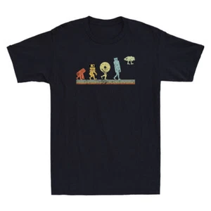 Evolution Cloud Coding Programming Funny Graphic Vintage Men's T-Shirt Gift Tee - Picture 1 of 7