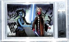 2020 Women Of Star Wars AMY ALLEN & ORLI SHOSHAN Signed Auto Card BAS Slabbed