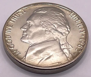 1982 S Jefferson Nickel 5C - Proof - Original Design Modern  (SKU 069) - Picture 1 of 2