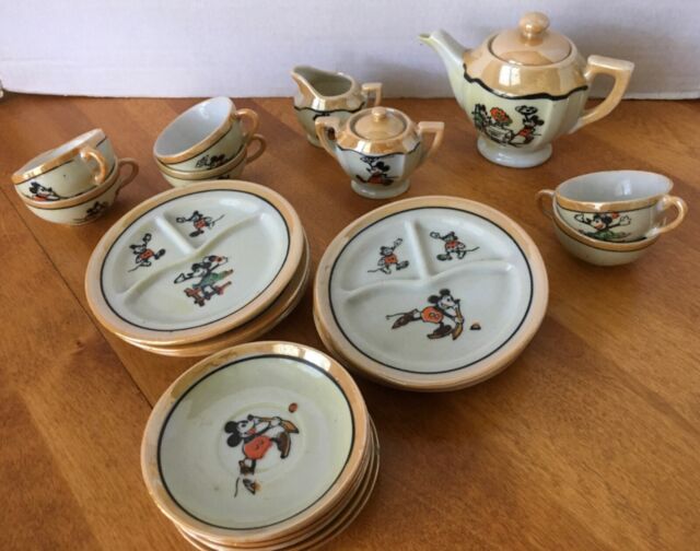 Aparelho para chá em porcelana,vintage,década de 5