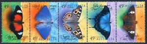 Australia 1690-1994a strip, MNH. Butterflies, 1998. - Picture 1 of 1