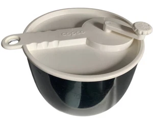Copco Vintage Salad Spinner Black #604 Sam Lebowitz USA White Lid - Picture 1 of 5