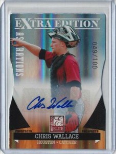 2011 Elite Extra Edition Signature Aspirations #93 Chris Wallace Astros 49/100