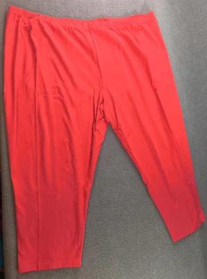 Pantalón Venezia Lane Bryant Cintura Elástica Pull On Mujer 6XP Comfort 52x27 Rojo NUEVO Foto 1 de 4