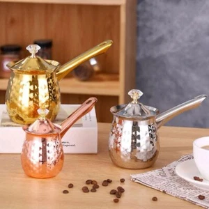 Stable Turkish Coffee Pot Handle Milk Warmer Versatile Heating Pot Household - Picture 1 of 21