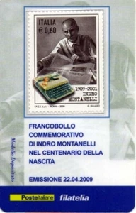 Repubblica - 2009 - € 0,60 - Indro Montanelli - Tessera Filatelica - Picture 1 of 1