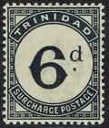 Trinidad 1885 Postage Due 6D Wmk Crown Ca